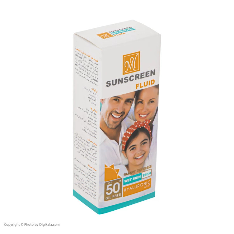 فلوئید ضدآفتاب بیرنگ مای SPF50 مدل Hyaluronic Acid حاوی محافظ UVA ،UVB و ضدآب