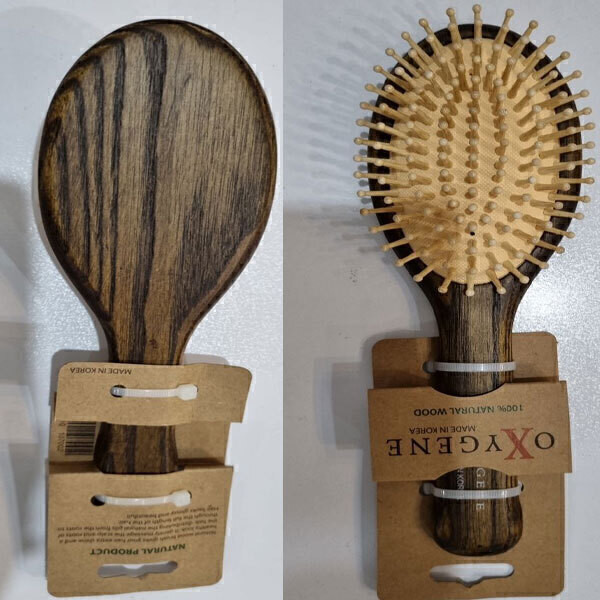 برس مو چوبی بامبو اکسیژن اصل Oxygen wooden hair brush
