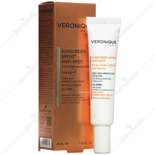 کرم ضد آفتاب ضد لک SPF50 ورونیک