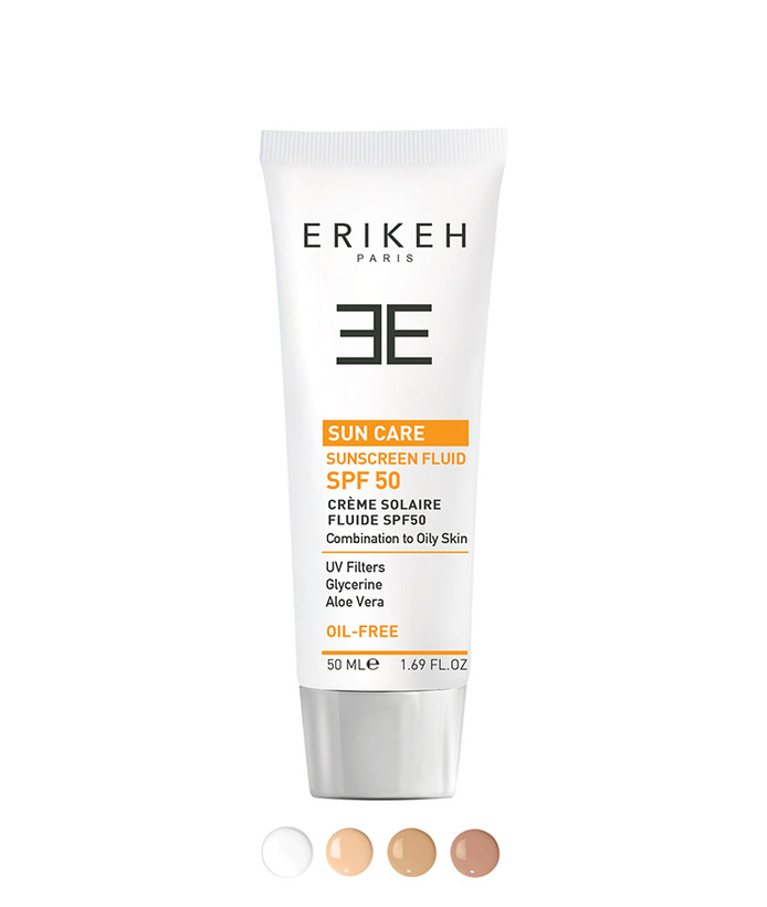 ضدآفتاب اولترا فلویید بی رنگ و فاقد چربی spf50 اریکه اورجینال 50 میل
