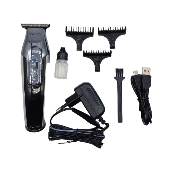 ماشین اصلاح 7000اکسیژن خط زن و صفرزن مو وصورت مدل OX_9286 تیغه های تیتانیوم با گارانتی 18ماهه اصلی