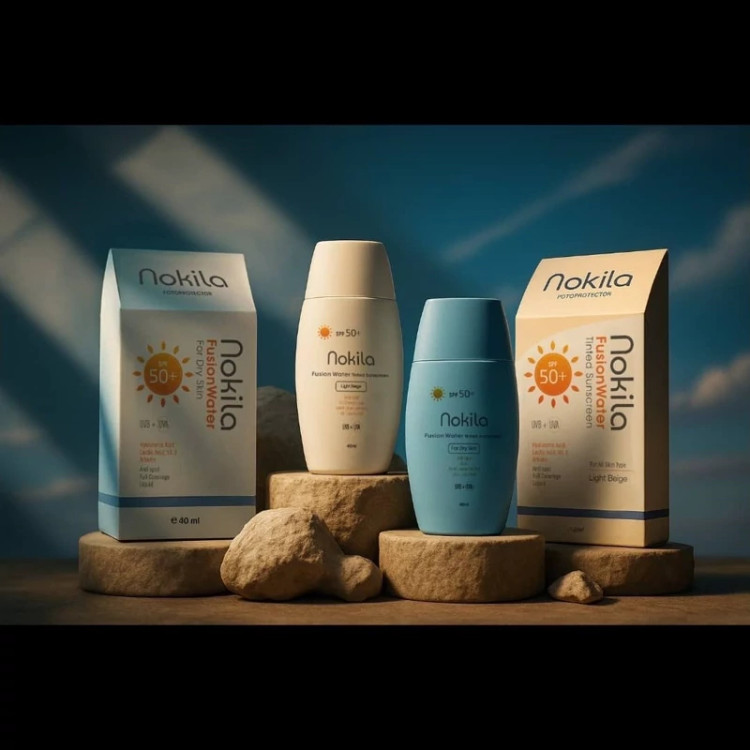 کرم ضد آفتاب نوکیلا Nokila SPF50+ بژ تیره | محافظت قوی UVA/UVB، مناسب انواع پوست ساخت لهستان
