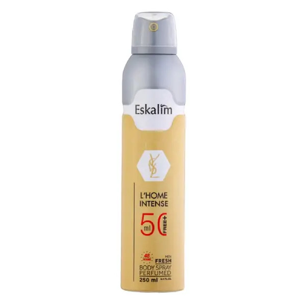 اسپری خوشبوکننده بدن مردانه اسکالیم مدل YSL HOMME INTENSE حجم 250میل