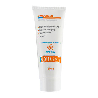 کرم ضد آفتاب و ضد چروک بی رنگ الی ژن با SPF30 مناسب پوست نرمال و خشک حجم 50 میلی لیتر