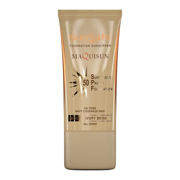 ضد آفتاب کرمپودری بژ عاجی مکی سان SPF50 NC10 سان سیف