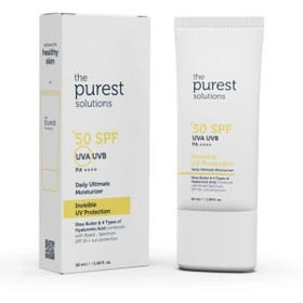 ضد آفتاب مرطوب کننده بی رنگ پوست خشک پیورست سولوشن purest