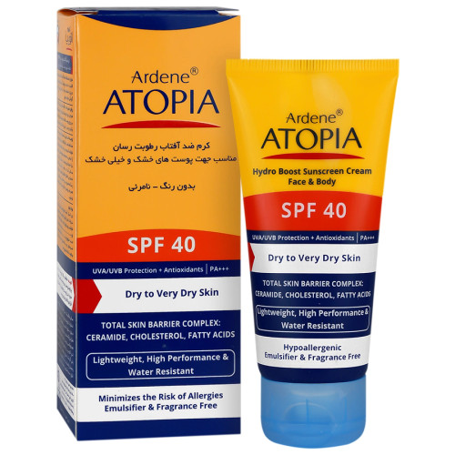 کرم ضد آفتاب رطوبت رسان آتوپیا SPF40