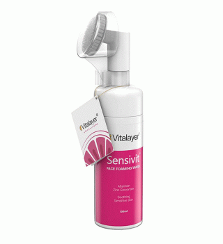 فوم پاک کننده صورت ویتالیر مدل Sensivit مناسب پوست حساس حجم 200 میلی لیتر
