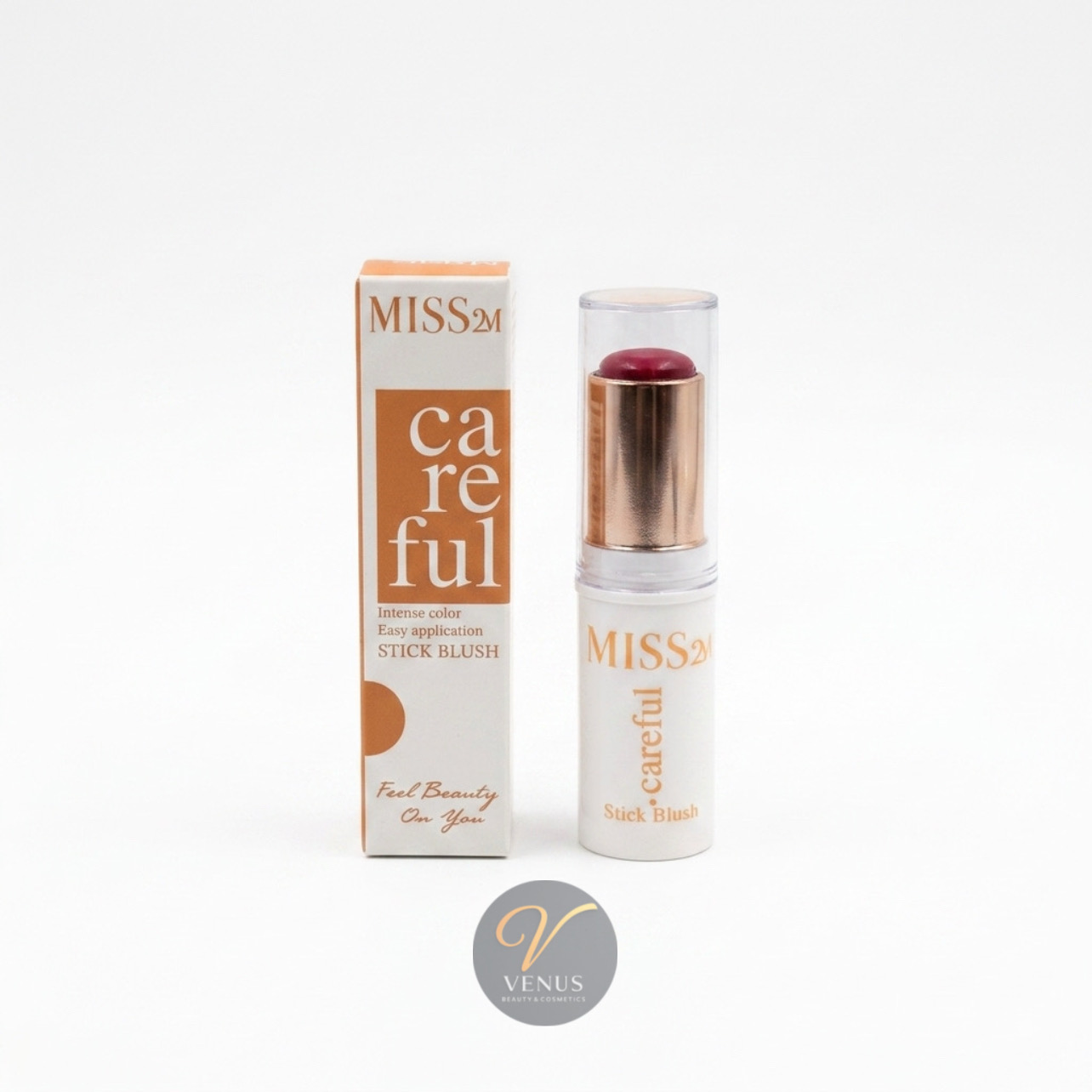 رژگونه استیکی میس 2 ام MISS 2M مدل careful - کد 01