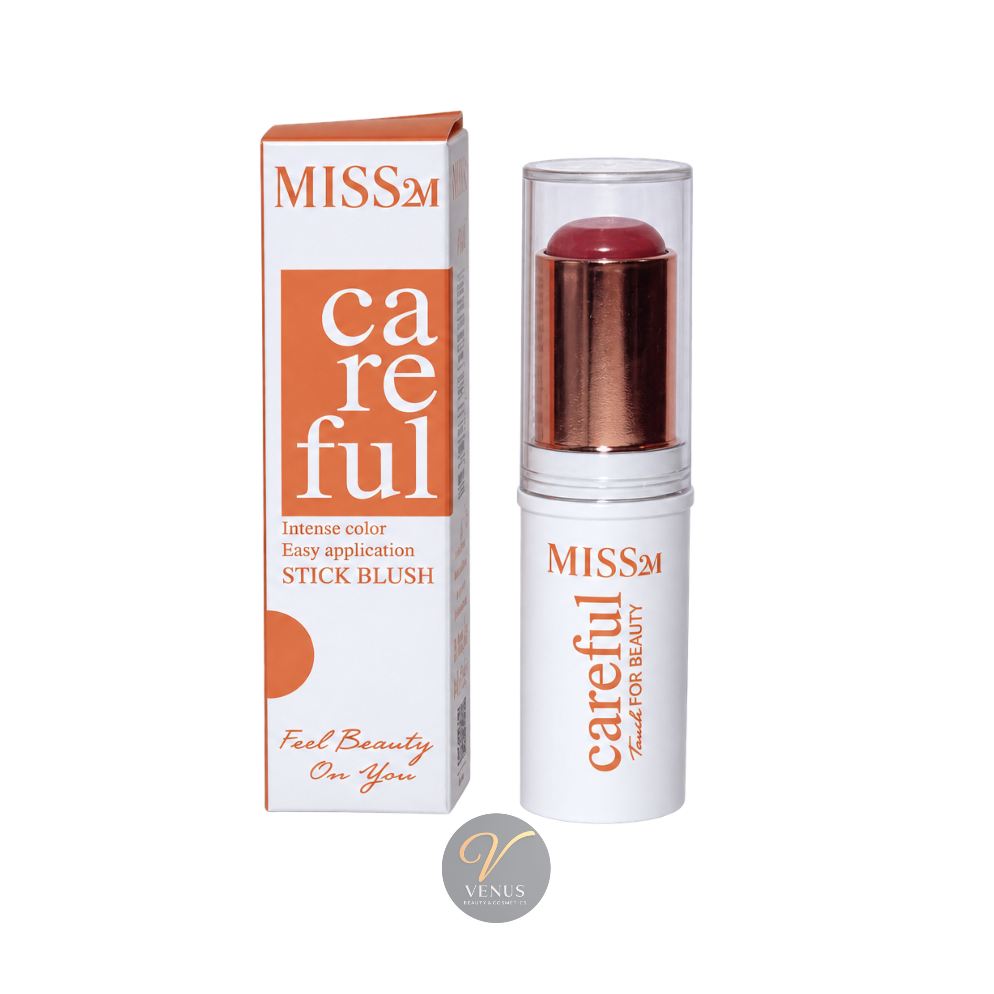 رژگونه استیکی میس 2 ام MISS 2M مدل careful - کد 04