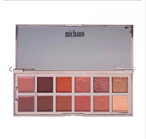 پالت سایه 12 رنگ DUSTY ROSE میچانو MICHANO Eyeshadow Palette