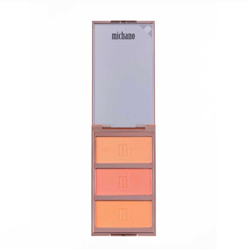 پالت رژگونه 3 رنگ شماره 410 میچانو MICHANO Blush Palette