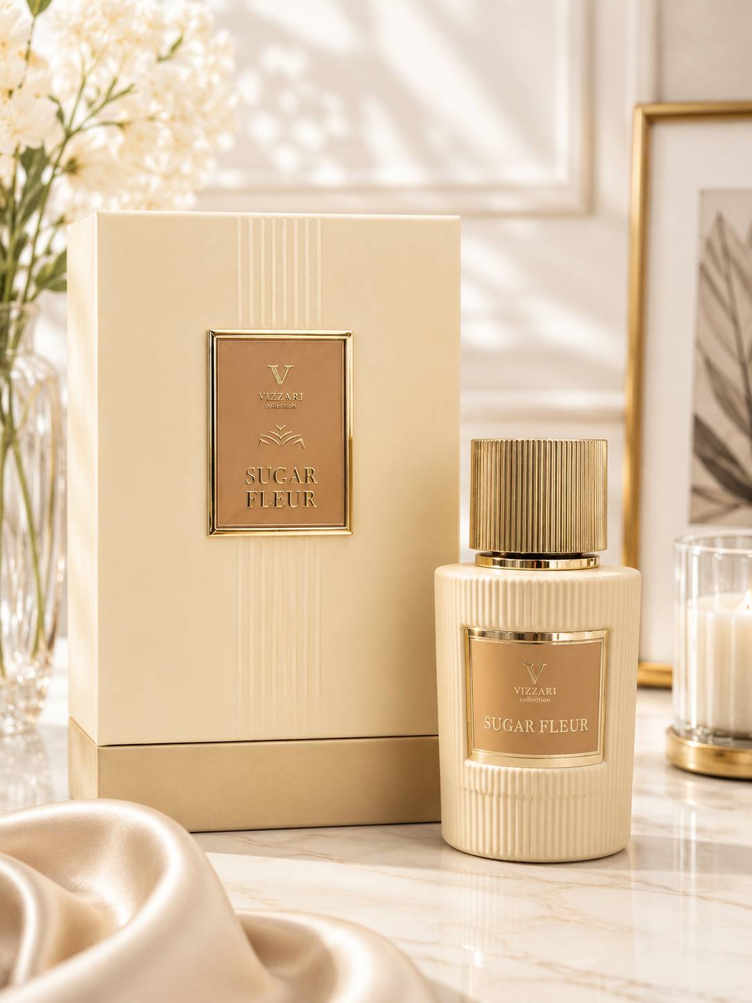 عطر زنانه روبرتو ویزاری شوگر فلور پرفیوم 100 میل مشابه مارلی والایا پرفیوم اورجینال هاردباکس رایحه مرکبات هلوسفید