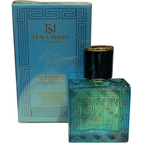 ادوپرفیوم جیبی مردانه بلک مارین BLACK MARIN مدل EORSE مشابه ورساچه اروس حجم 25 میل رایحه خنک و شیرین