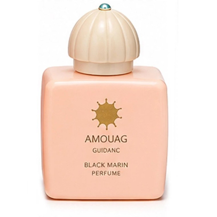 ادکلن جیبی زنانه بلک مارین BLACK MARIN مدل AMOUAG GUIDANC آمواج گایدنس حجم 25 میل رایحه گرم و شیرین و وانیل و چوب کهربایی