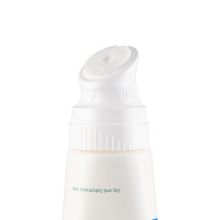 ژل شستشوی صورت ویتالیر مدل Hydravit مناسب پوست خشک بابراش سیلیکونی حجم 200 میلی لیتر